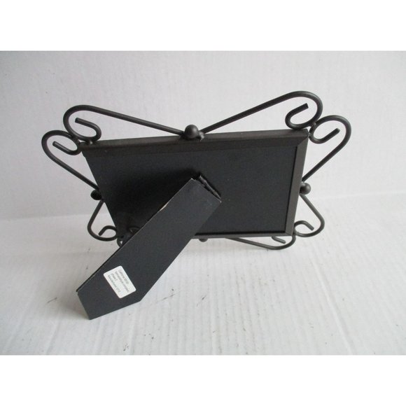 *Gothic Black Metal Picture Frame Scrolled Motif - 5.75" x 3.75" - Picture 6 of 6